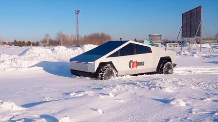 Российский аналог Tesla Cybertruck протестировали в Сибири
