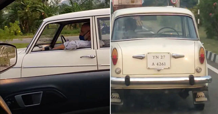 В Индии на трассе заметили «самоуправляемый» автомобиль Fiat