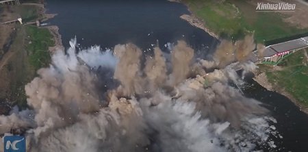 Как китайцы мосты взрывают (Видео)