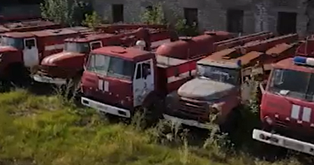 В Перми нашли кладбище автомобилей МЧС (Видео)